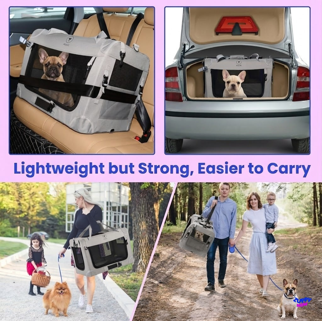Soft-Sided Cat Carrier for 2 Cats | Extra Large Portable Pet Carrier for Travel