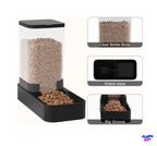 2-in-1 Gravity Pet Feeder & Water Dispenser Set | Auto Food & Water Bowl for Cats & Dogs