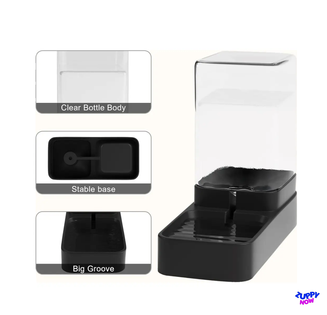 2-in-1 Gravity Pet Feeder & Water Dispenser Set | Auto Food & Water Bowl for Cats & Dogs