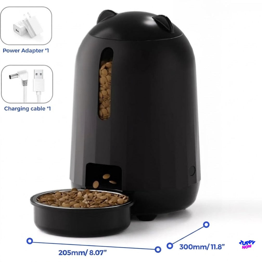 Smart Auto Cat Feeder 3L | Timed Food Dispenser with Dual Power & Portion Control