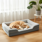 Orthopedic Dog Bed for Large Dogs | Egg Crate Foam Sofa Bed with Washable Waterproof Cover